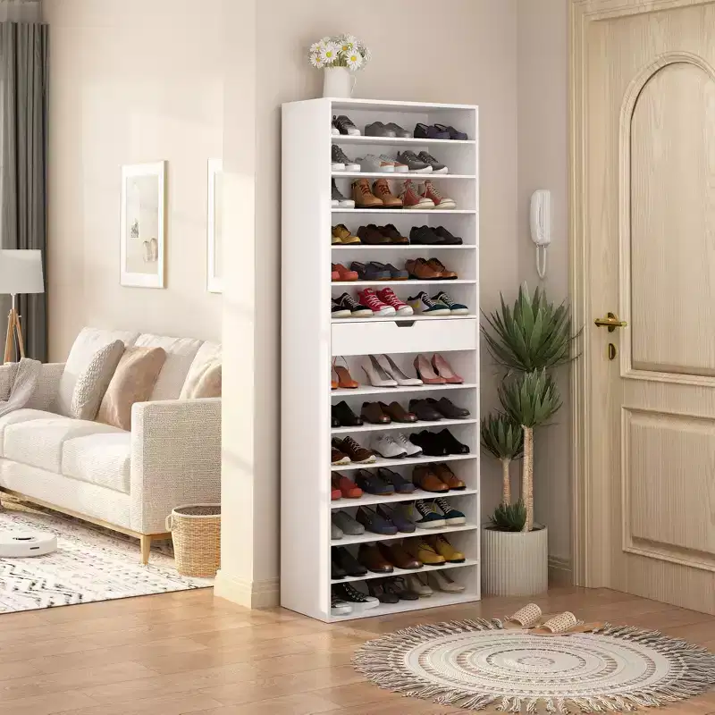 Famapy White Shoe Rack Multi Layer Shelf Entrance Storage Shoe Cabinet Organizer