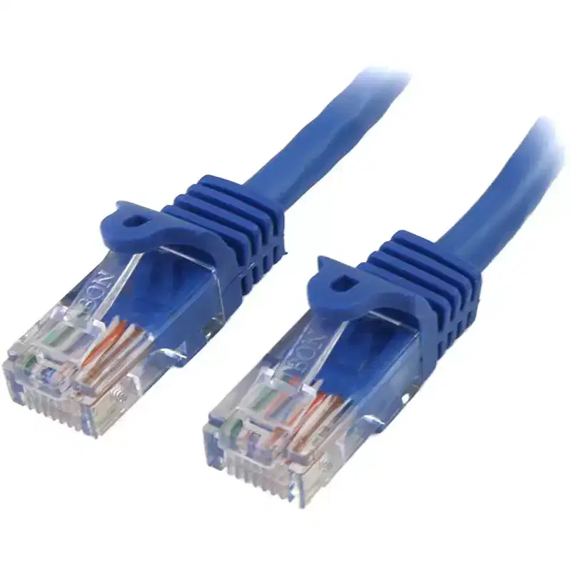 StarTech.com 1 Ft Blue Cat5e Snagless RJ45 UTP Patch Cable - RJ45PATCH1 - Data and Networking Cables.