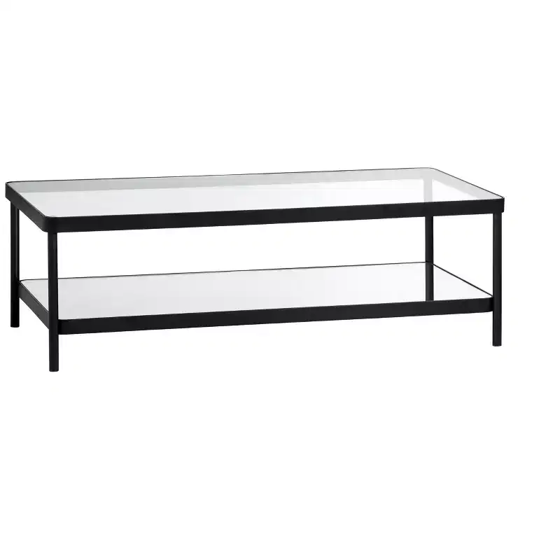 Crestview Collection Black Metal Rectangle Coffee Table_Cocktail Table