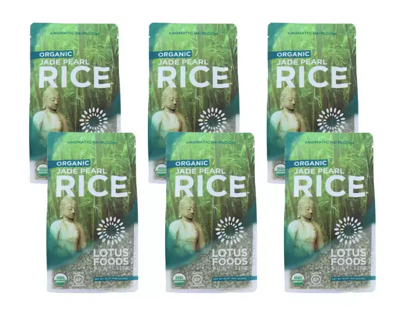 Lotus Foods Organic Jade Pearl Rice - Case of 6/15 oz