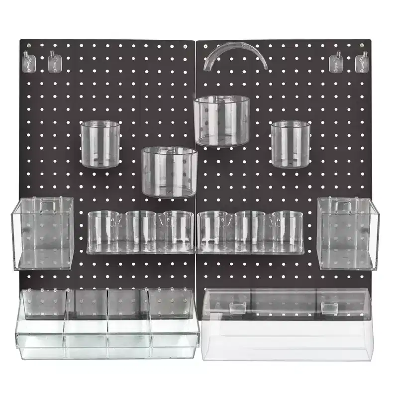 Azar Displays 24-Piece Pegboard Wall Organizer Kit