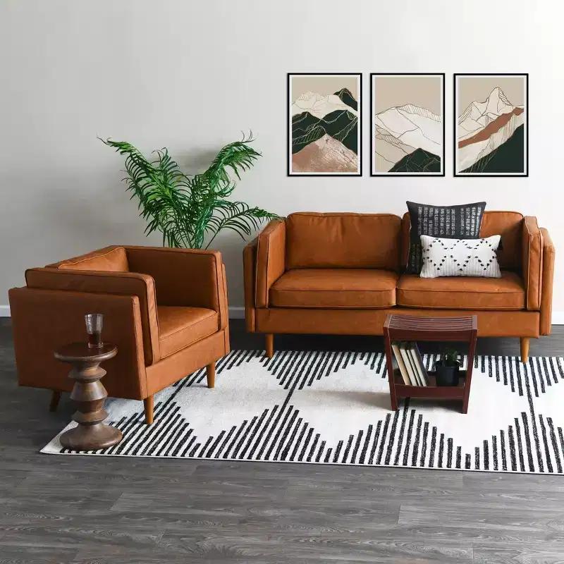 Storied Home Atley Arm Chair Brown
