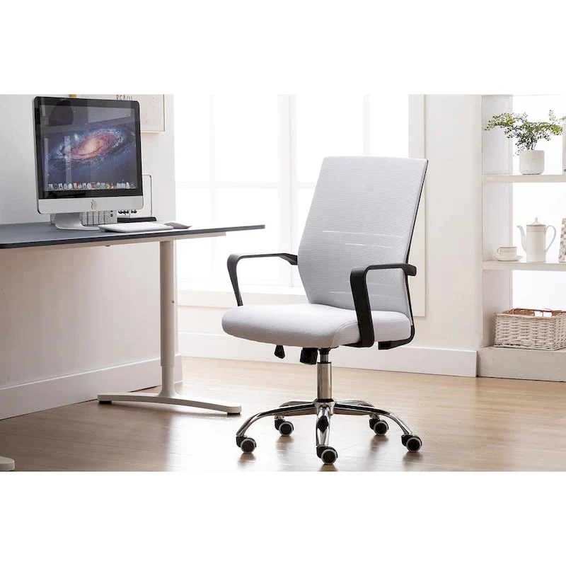 Mesh Ergonomic Office Chair with Chrome Roller Base