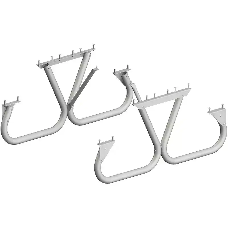 Pilot Rock 4 Pack 6'/8' Outdoor Steel Non Tip Picnic Table Leg Kits (Frame Only)