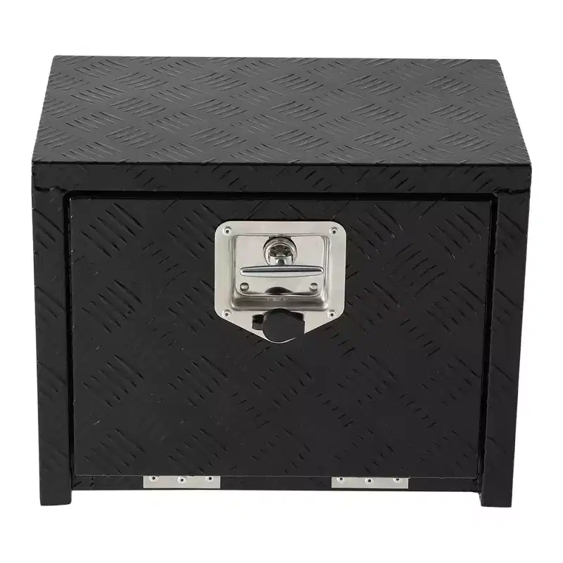 Heavy Duty Underbody Aluminum Truck Tool Box, Waterproof Pickup & RV Trailer Toolbox with Lock