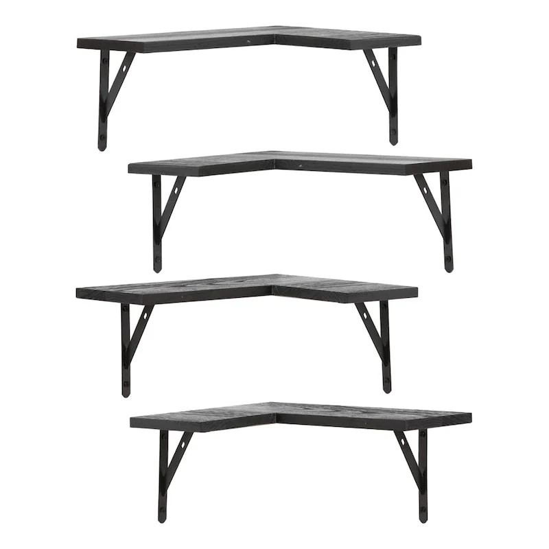 Wood Floating Shelves Set of XX, Wall Mounted Shelves for Bathroom Bedroom Living Room, and Kitchen Wall Decor 16*11.4in