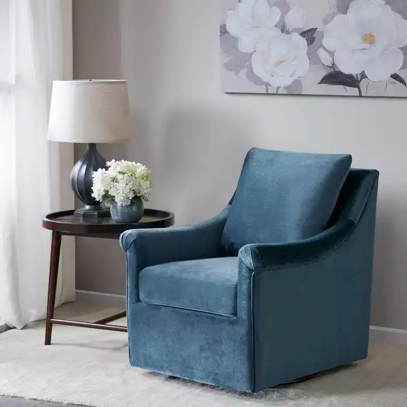 Sparta Swivel Chair - Blue