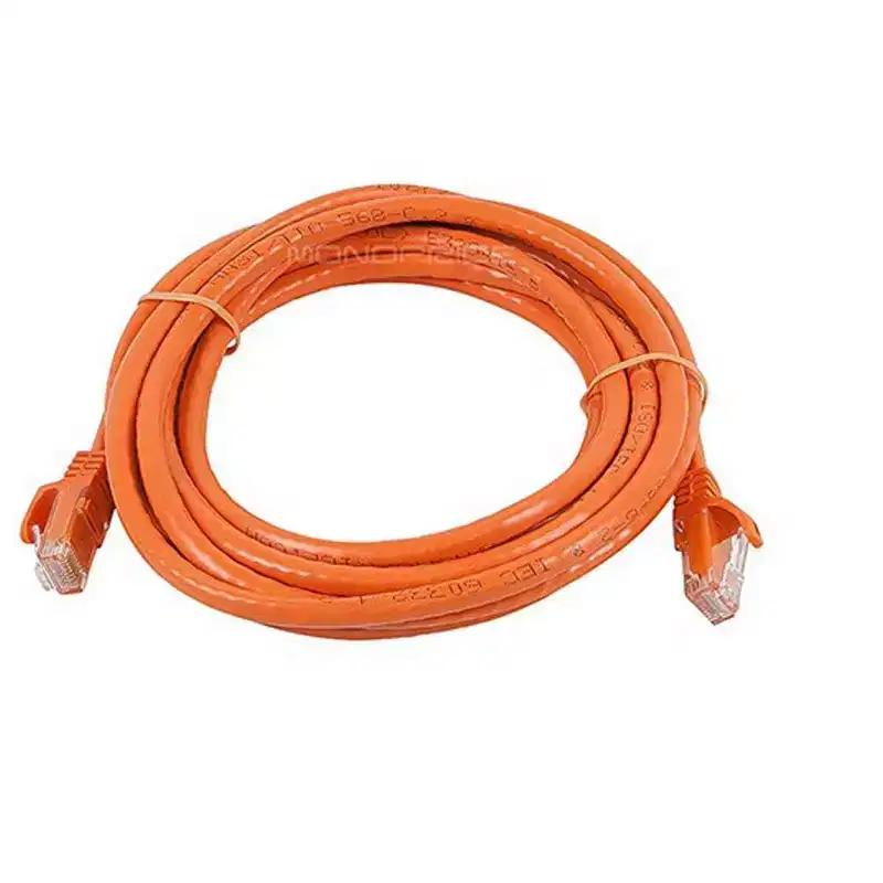 Flexboot Cat6 Ethernet Patch Cable Network RJ45 UTP 24AWG 10ft Orange