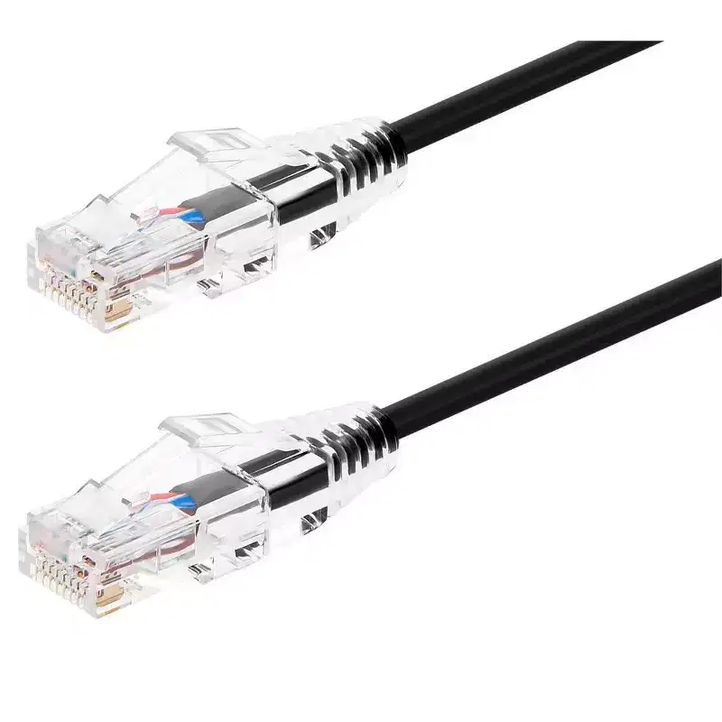 Monoprice Cat6 Ethernet Patch Cable - 10 Feet - Black | Network Internet Cord - Snagless RJ45 Stranded 550MHz UTP CMR Riser Rated Pure Bare Copper