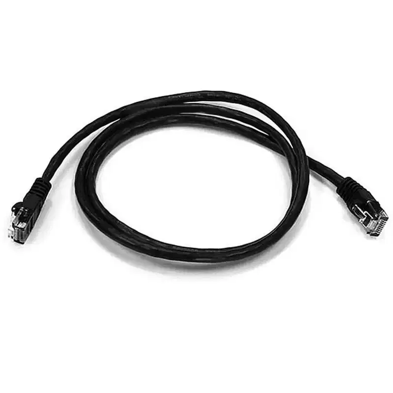 Monoprice Cat6 Ethernet Patch Cable - 3 Feet - Black | Network Internet Cord - RJ45, Stranded, 550Mhz, UTP, Pure Bare Copper Wire, 24AWG