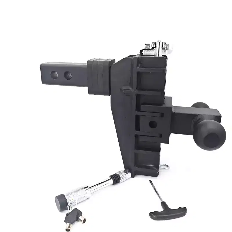 Trailer Hitch Ball, Hitch Ball Mount - Adjustable Receiver Dual Ball Drop/Rise w/Anti-Theft Pin for Truck/RV/Trailer/Camper