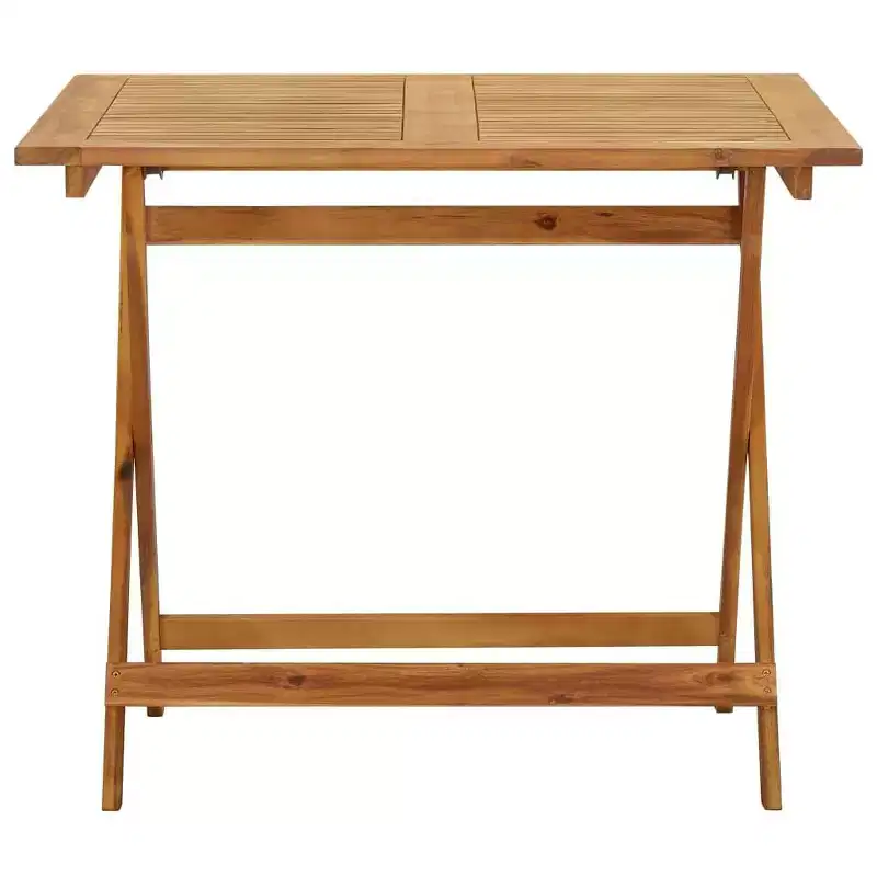 vidaXL Folding Patio Table 35.4x35.4x29.5 Solid Acacia Wood