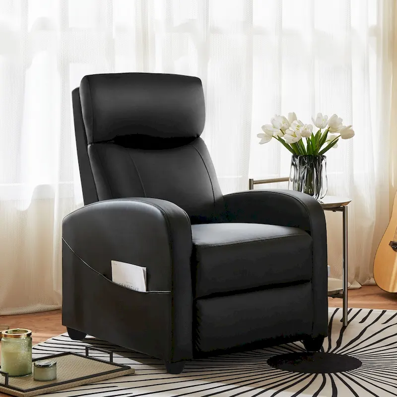 Massage Recliner Push Back Reclining Chair Home Theater Recliner Armchair