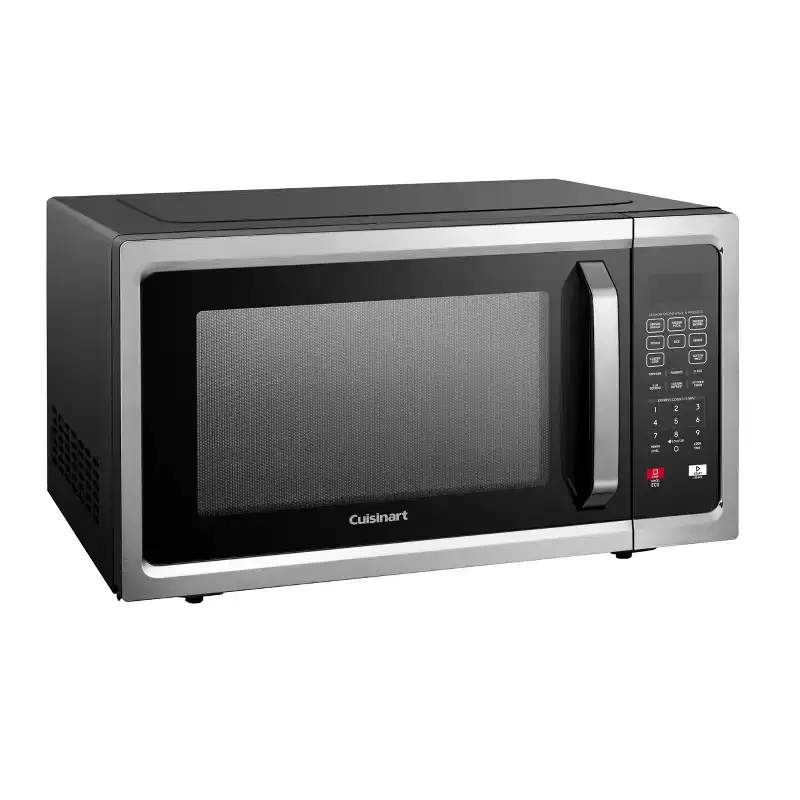 Cuisinart 1.6 cu ft Microwave Oven: 1100 Watt Countertop, Child Lock, 11 Programs, Digital Display, Black