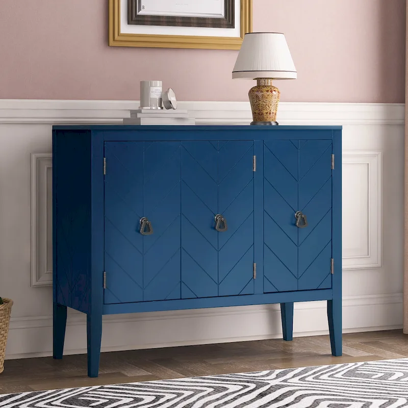 Entryway Living Room Bedroom Storage Cabinet with Adjustable Shelf