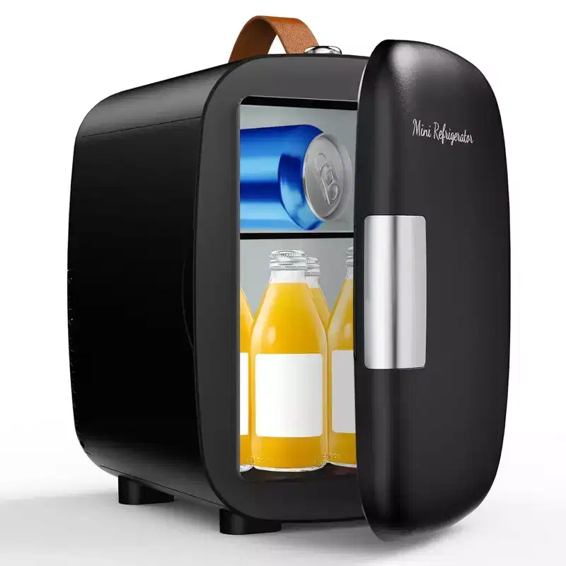 NAYSAYE Mini Fridge 5L 7 Can Portable Cooler and Warmer Personal Refrigerator for Skin Care Cosmetics Drinks Food for Bedroom Office Car Dorm
