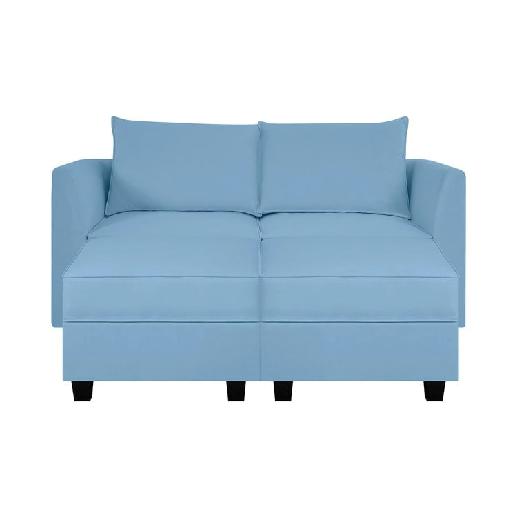 Modern DIY Collection - Convertible Modular Sectional Sofa - Linen Sofa Couch for Living Room Apartment Office