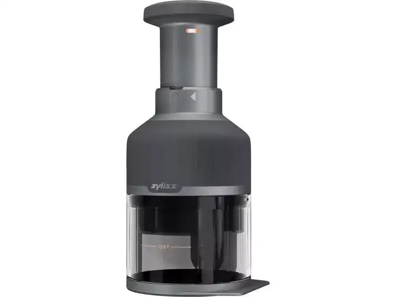 Zyliss Zick Zick 3 Food Chopper - for Easy, Healthy Meal Prep - Manual Vegetable Chopper with Stainless Steel Blades - Compact & Dishwasher Safe