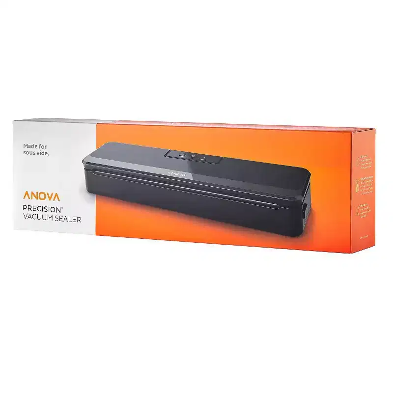 Anova Precision Vacuum Sealer: Stainless Steel Food Sealer Machine, Black, 2-Year Warranty, Spot Clean, Compact Design