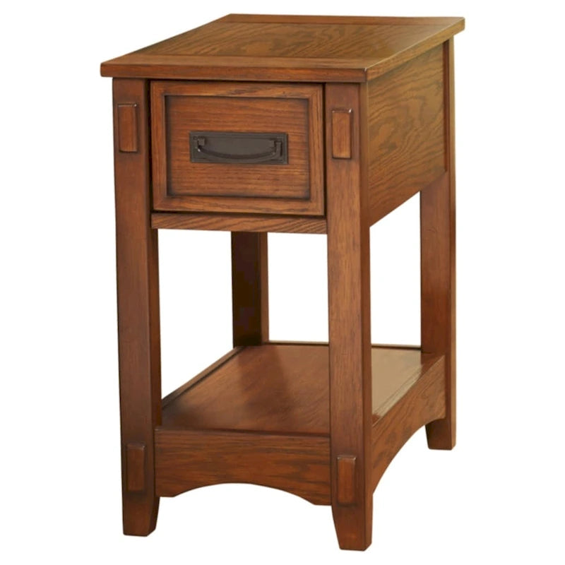 Signature Design by Ashley Breegin Brown Finish Wood Chairside End Table - 13 W x 22.13 D x 23.13 H