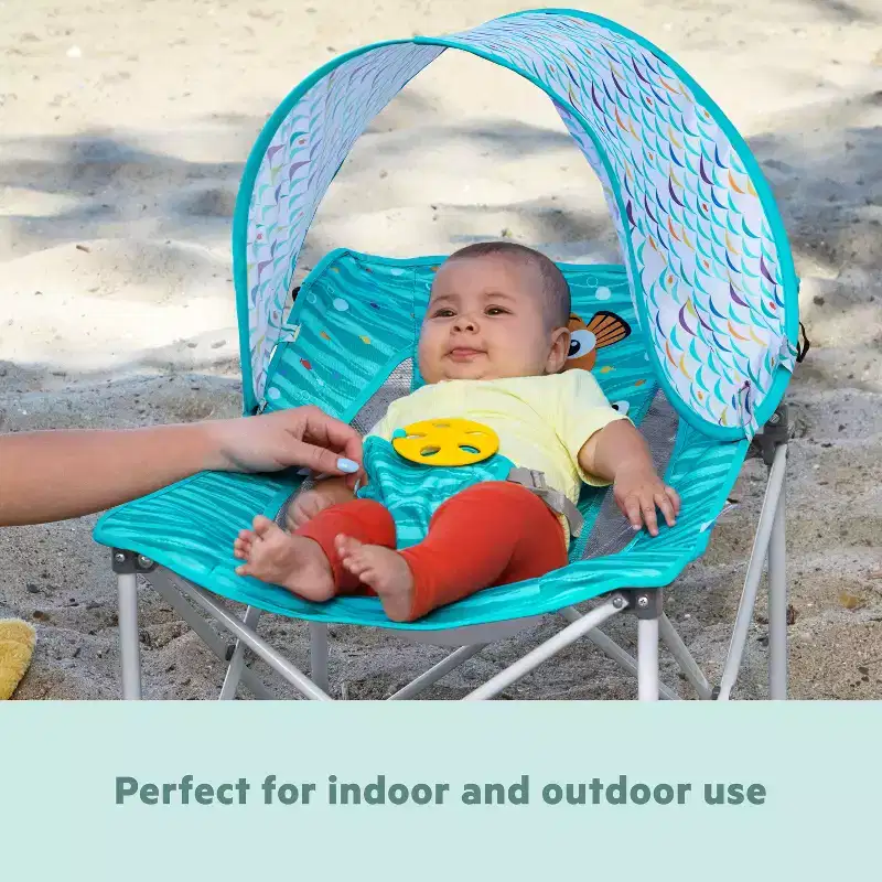 Bright Starts Disney Baby Finding Nemo Pop 'N Chill Reclined Travel Seat - Blue