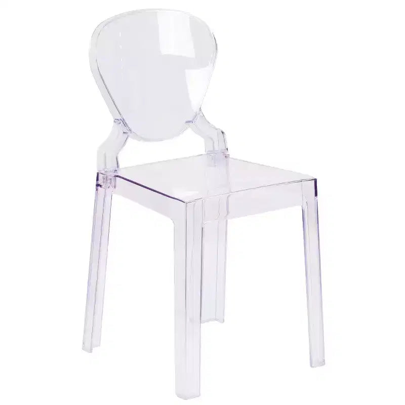 Ghost Chair with Tear Back in Transparent Crystal