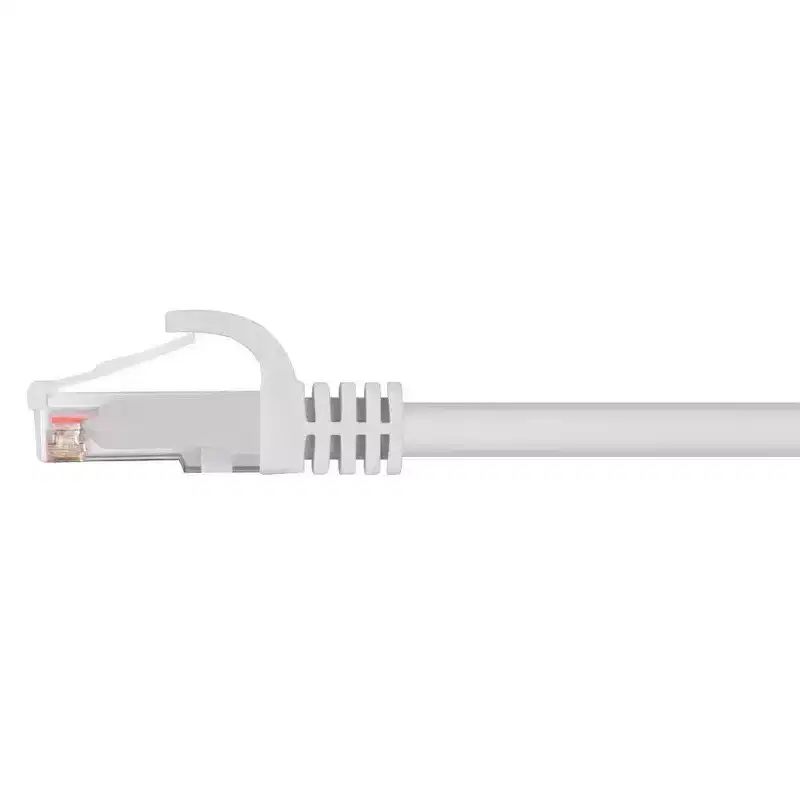 Monoprice Cat5e Ethernet Patch Cable - 10 Feet - White | Network Internet Cord - RJ45, Stranded, 350Mhz, UTP, Pure Bare Copper Wire, 24AWG - Flexboot