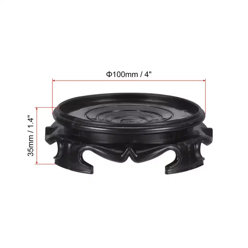 Unique Bargains Imitation Wood Round Home Decor Planter Display Stand for Table Lamp
