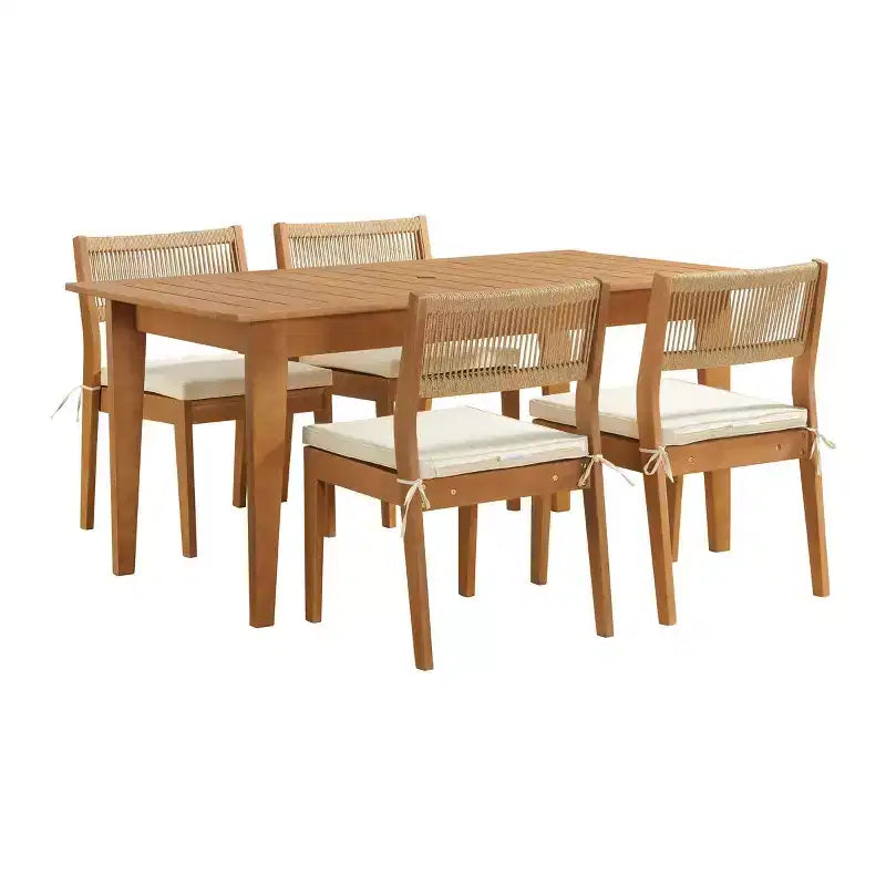 Alaterre Furniture 5pc Barton Outdoor Patio Dining Set