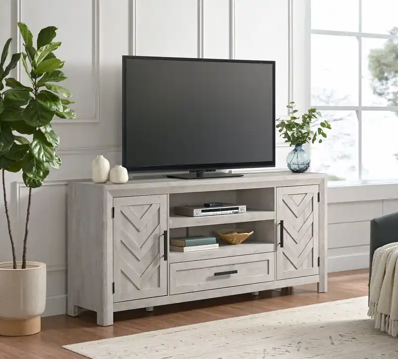 70 Modern TV Stand with Storage and Cable Management for TVs up to 75
