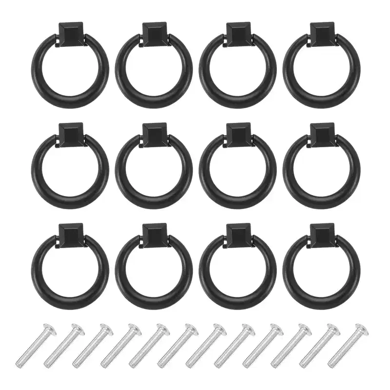 Unique Bargains Zinc Alloy Modern Drawer Knobs with Screws for Dresser Closet