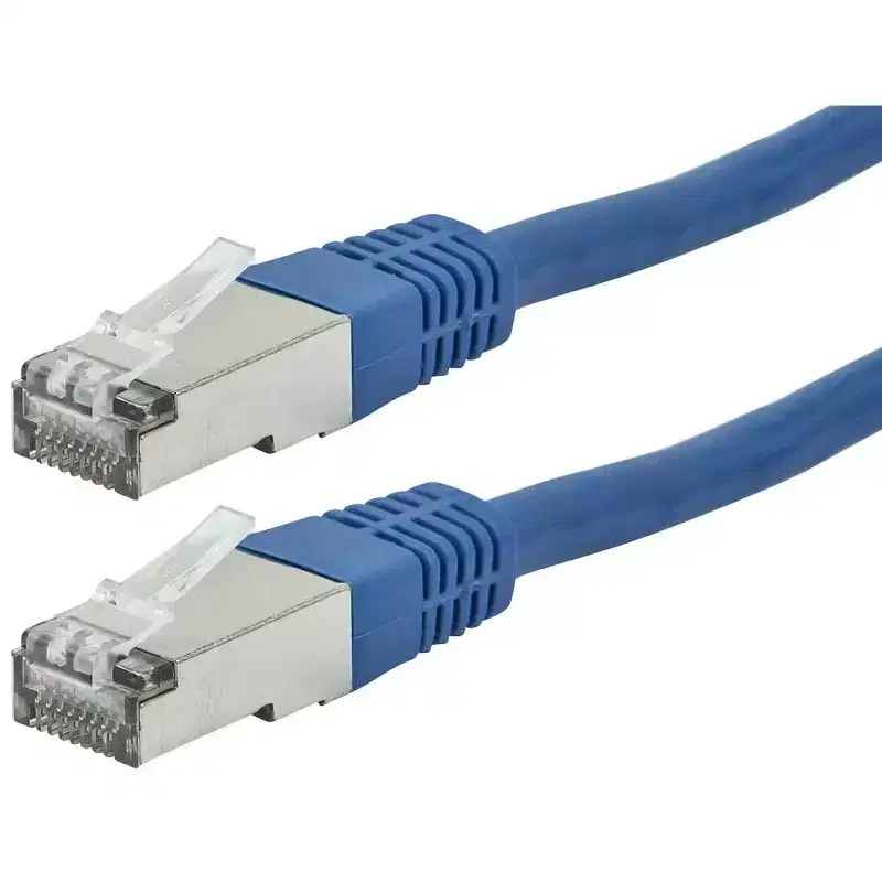 Monoprice Cat6A Ethernet Patch Cable - 0.5 feet - Blue | Zeroboot, RJ45, Stranded, 550Mhz, STP, Pure Bare Copper Wire, 10G, 26AWG - Entegrade Series