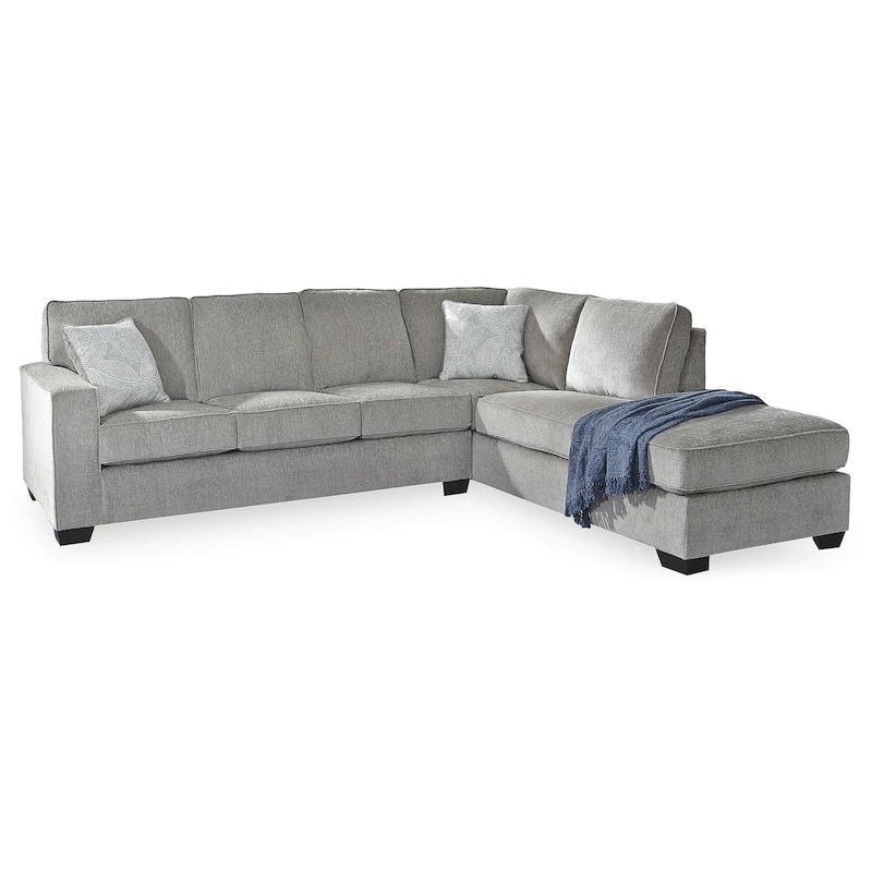 Signature Design by Ashley Altari Gray 2-Piece Sectional with Chaise - 110W x 90D x 37H