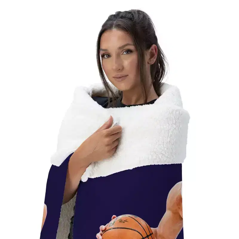 NBA Phoenix Suns Devin Booker Silk Touch Faux Shearling Throw Blanket 50 x 60 inches