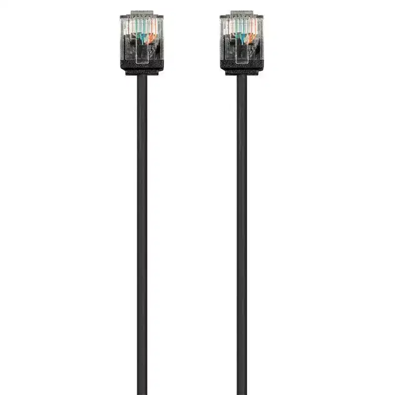 Monoprice Cat6 Ethernet Patch Cable - 7 Feet - Black | Stranded, 550MHz, UTP, Pure Bare Copper Wire, 32AWG - Micro SlimRun Series