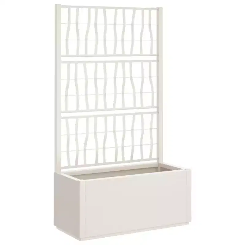 Garden Planter White Polypropylene Large |