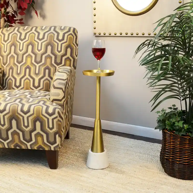 Barclay Small Drink Table - Gold