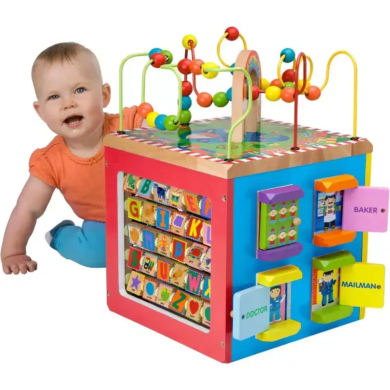 ALEX Jr. Discover My Busy Town Wooden Cube