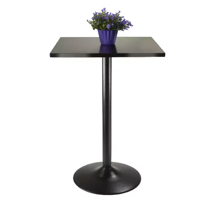 Obsidian Counter Height Pub Table Wood/Black - Winsome