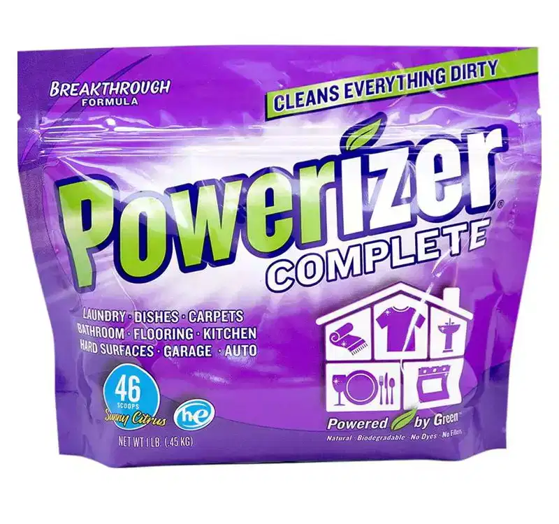 Powerizer Complete Multipurpose Laundry, Dishwasher Detergent & All-Purpose Household Cleaner - All Natural & Cruelty-Free