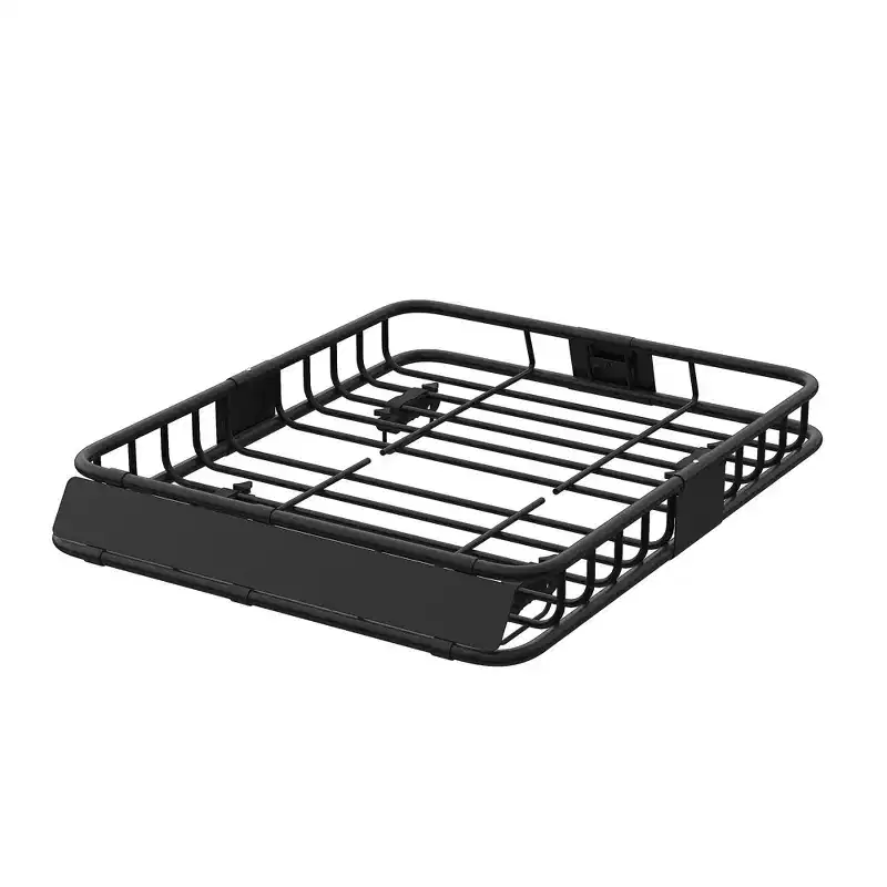 64 x 39 Roof Rack Cargo Basket, 150 Lbs Capacity Steel Rooftop Cargo Carrier Rack, Cross Bar Mount Luggage Carrier Holder for Car, Truck