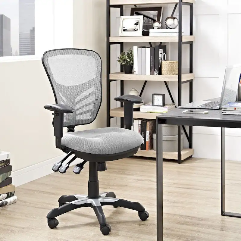 Ergonomic Mesh Office Chair with Adjustable Back & Armrests