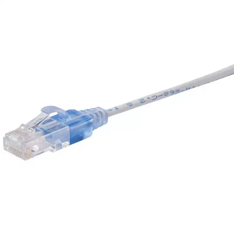 Monoprice Cat6A Ethernet Patch Cable - 3 Feet - White | Network Internet Cord - RJ45, 550Mhz, UTP, Pure Bare Copper Wire, 10G, 30AWG, 5-Pack - SlimRun
