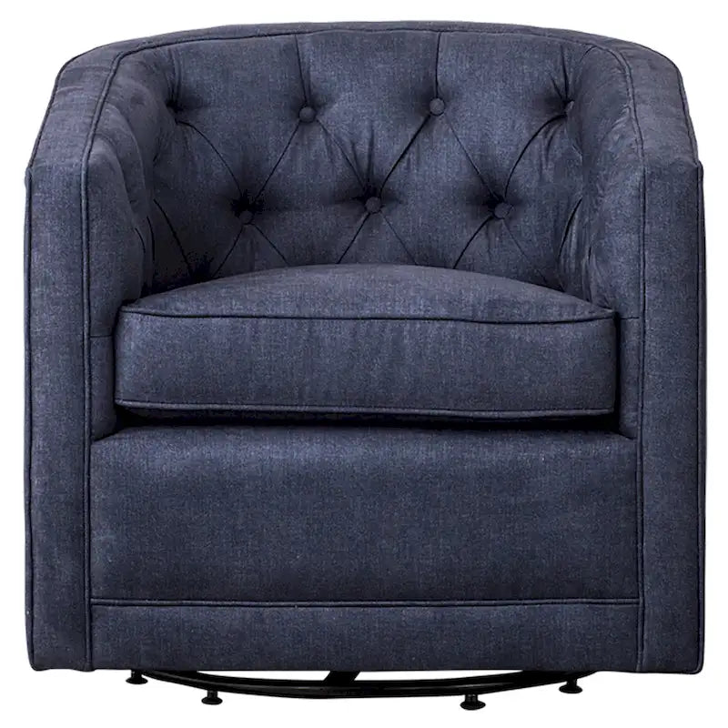 Walsh Fabric Swivel Barrel Chair