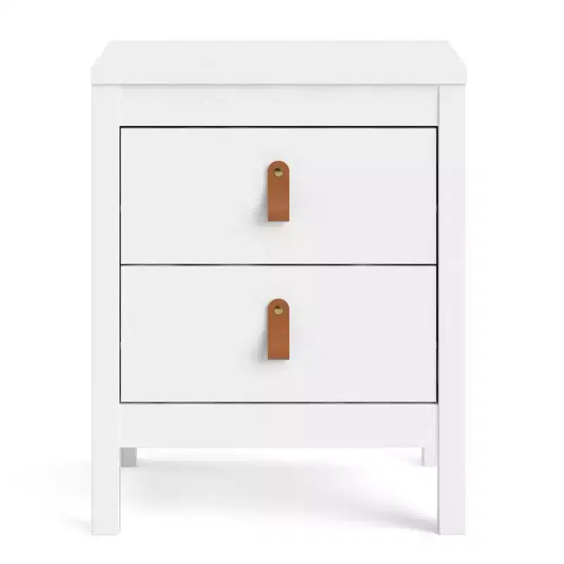 Tvilum, Madrid 2 Drawer Nightstand, White