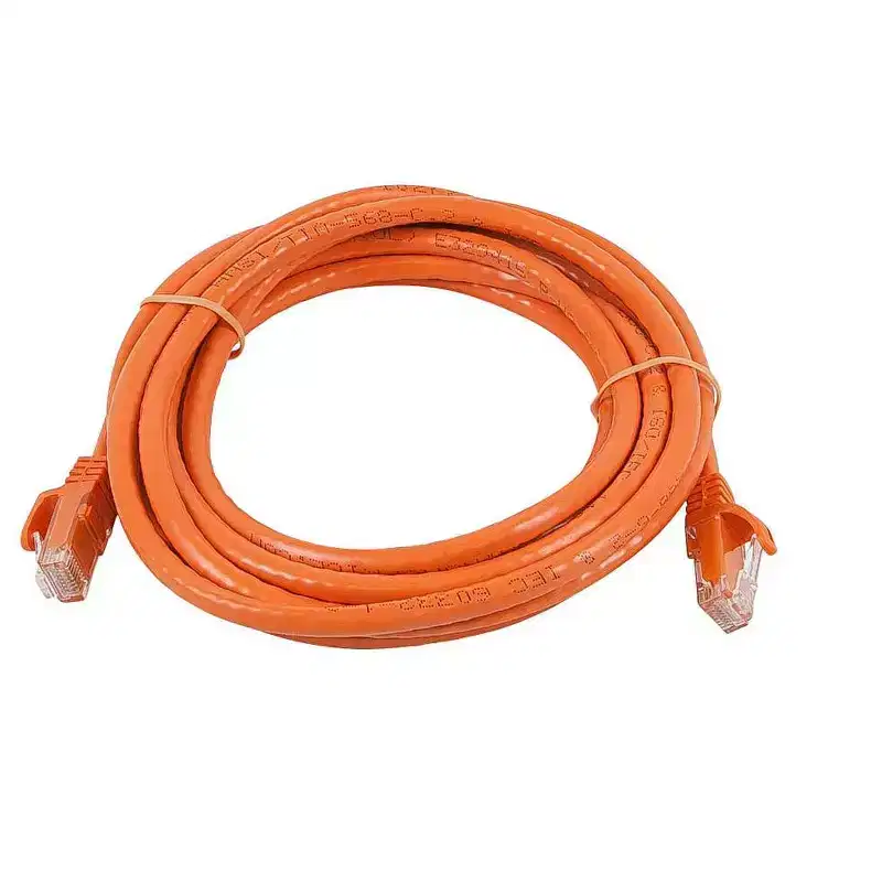 Monoprice Cat6 Ethernet Patch Cable - 7 Feet - Orange | Network Internet Cord - Snagless RJ45, Stranded, 550Mhz, UTP, Pure Bare Copper Wire, 24AWG -