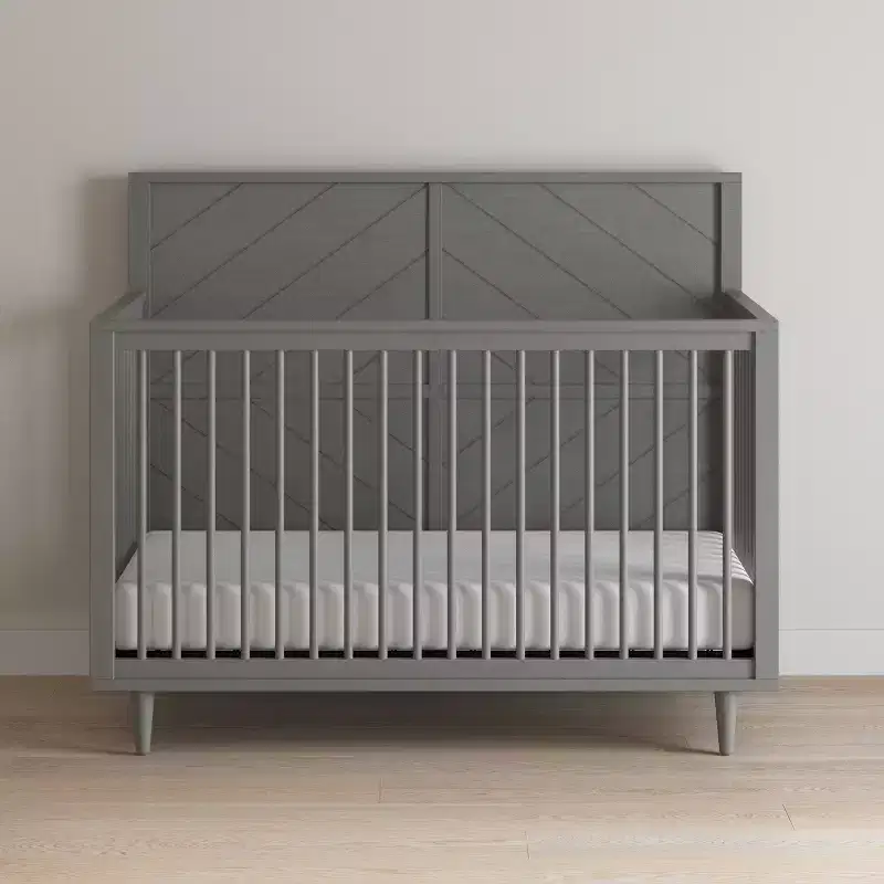 Child Craft Surrey Hill 4-in-1 Convertible Crib, Converts to Day Bed, Toddler & Full Size Bed, 3 Mattress Positions, Safe Finish