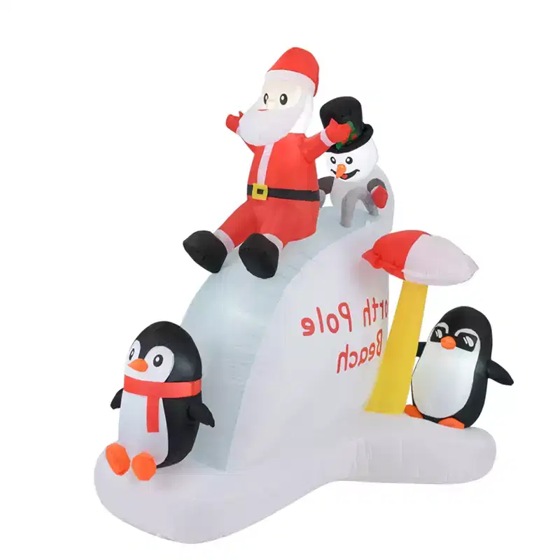 Gymax 6 Ft Holiday Inflatable Decor with LED Illumination for Indoor and Outdoor Use