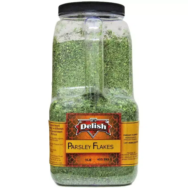 Dried Parsley Flakes by Its Delish  1 LB Gallon Size Jug  Long Term Food Storage