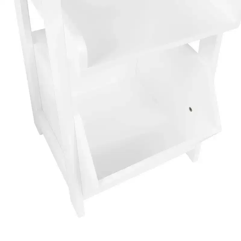 RiverRidge Kids' 4-Tier 13 Ladder Shelf Toy Organizer and Book Storage with 3 Open Display Shelf White